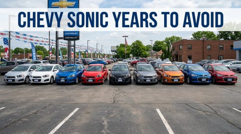 Chevrolet Sonic Years to Avoid and Best Years