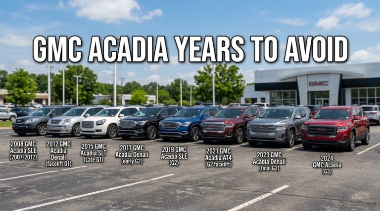 GMC Acadia Years to Avoid