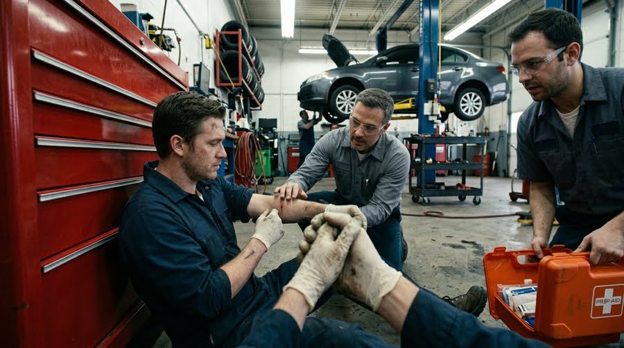 What Happens If You're Seriously Injured Working in a Mechanic's Workshop