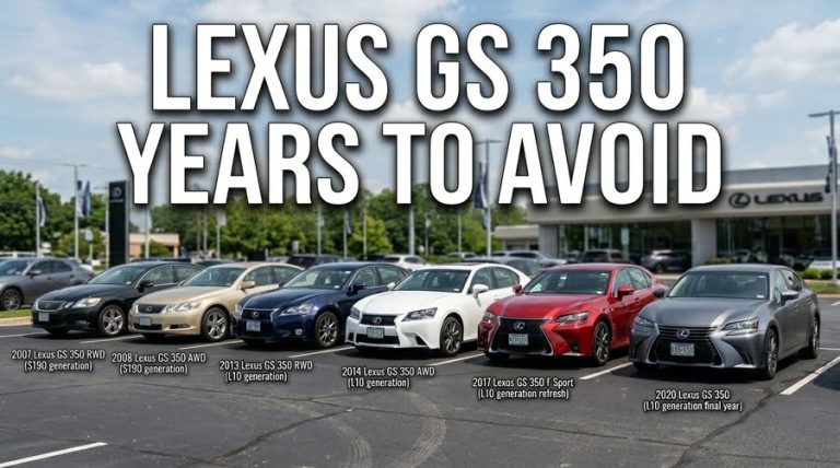 lexus gs 350 years to avoid